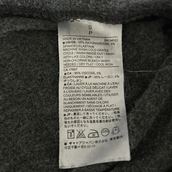 Banana republic leggings size small dark gray rayon blend - Picture 6 of 6